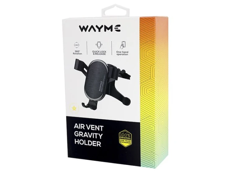 WAYME Uchwyt grawitacyjny na wlot powietrza, czarny