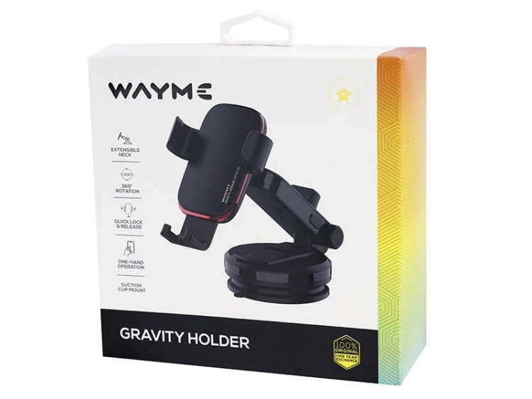 WAYME Uchwyt grawitacyjny na przyssawkę, czerwony