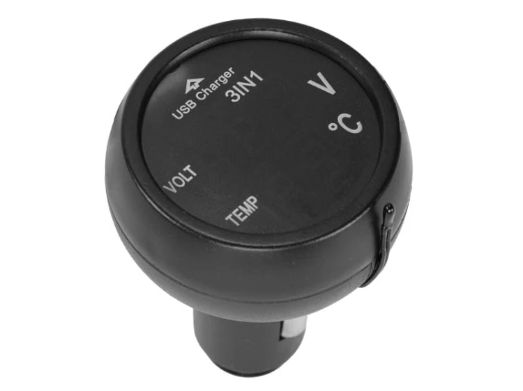 Ładowarka USB 2.1A z woltomierzem i termometrem