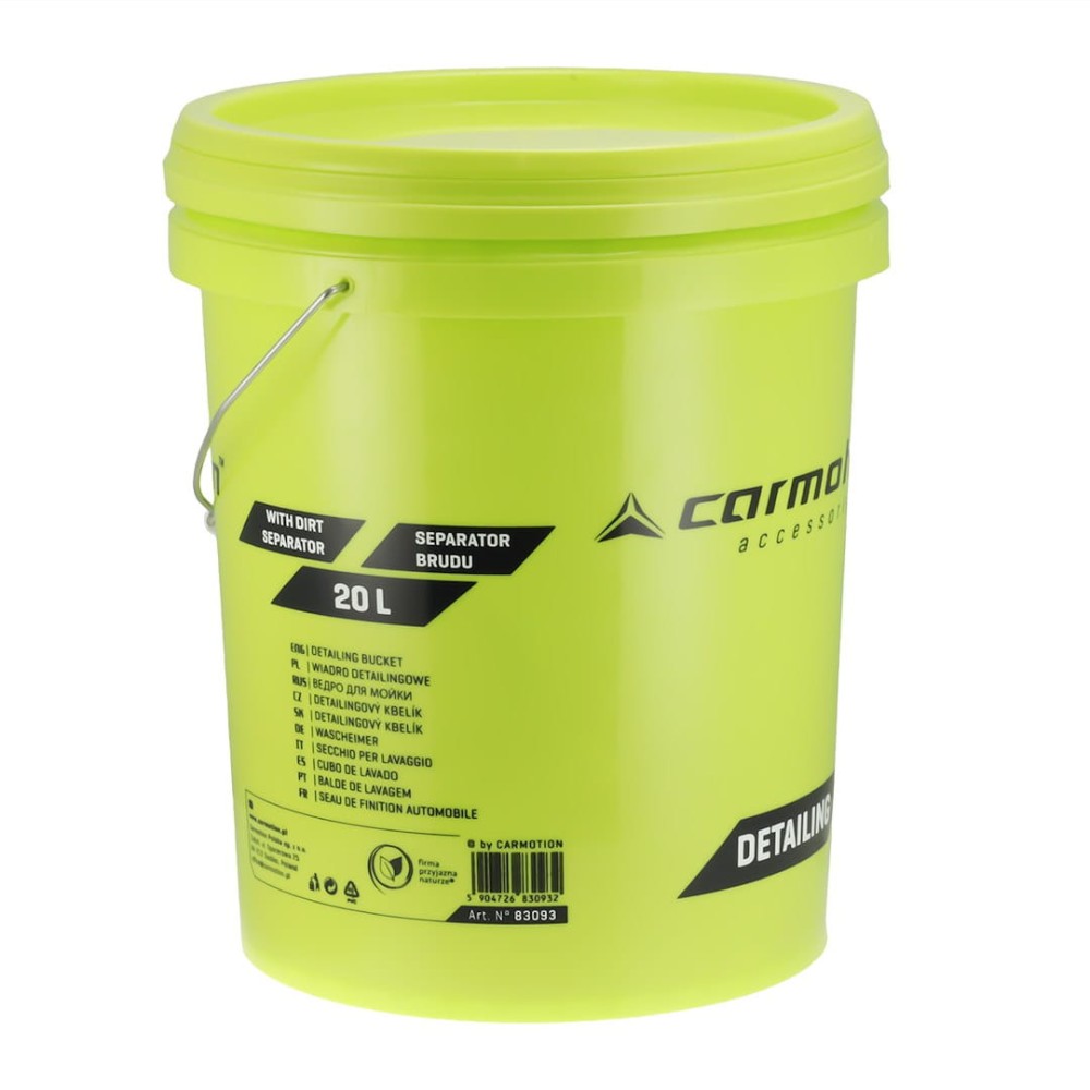 Wiadro detailingowe z separatorem brudu, 20 L