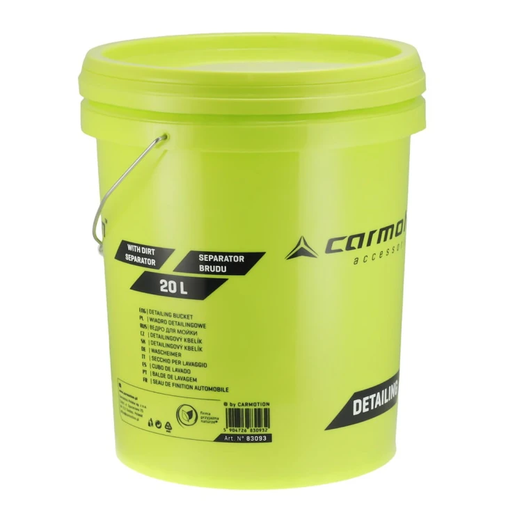 Wiadro detailingowe z separatorem brudu, 20 L